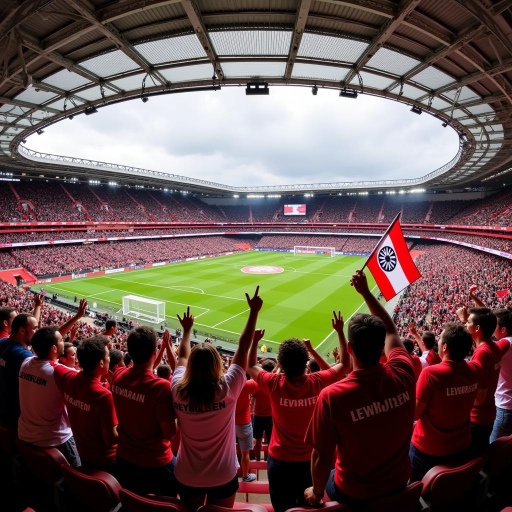 Fans BayArena Leverkusen Bayern