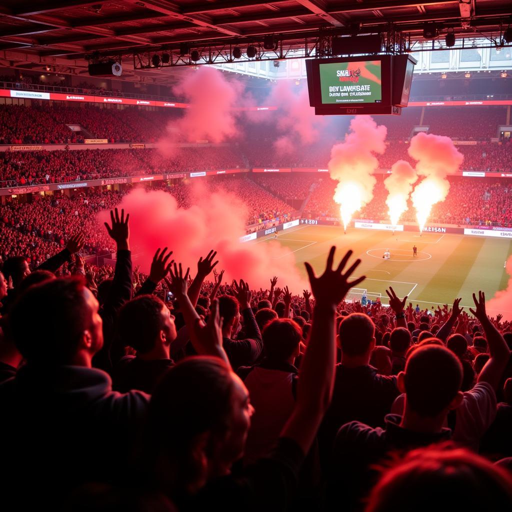 Die Fans von Bayer Leverkusen