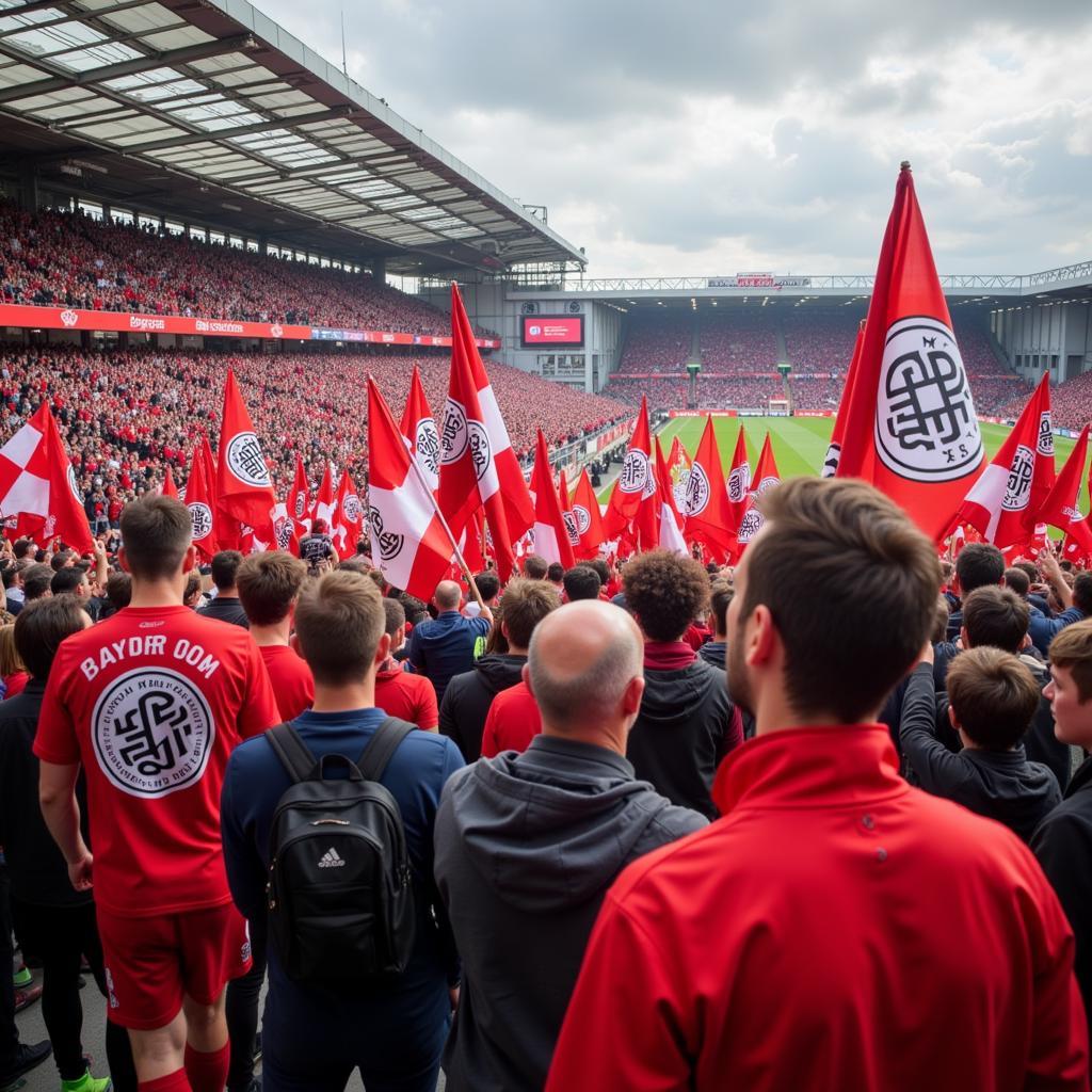 Fans der Werkself im Stadion