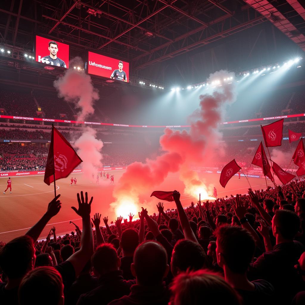 Die Fans stehen hinter dem Kader Leverkusen