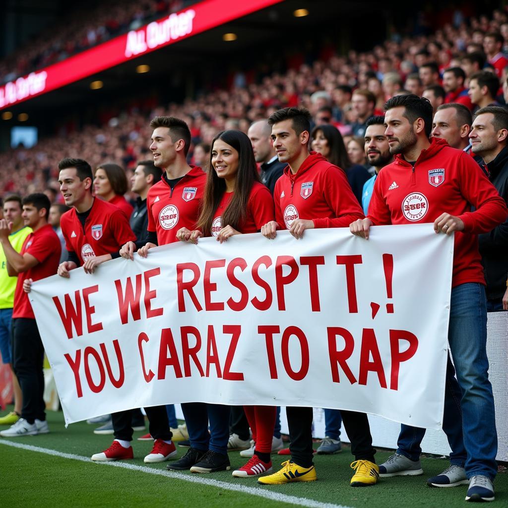 Fans gegen Hassrede im Fußball