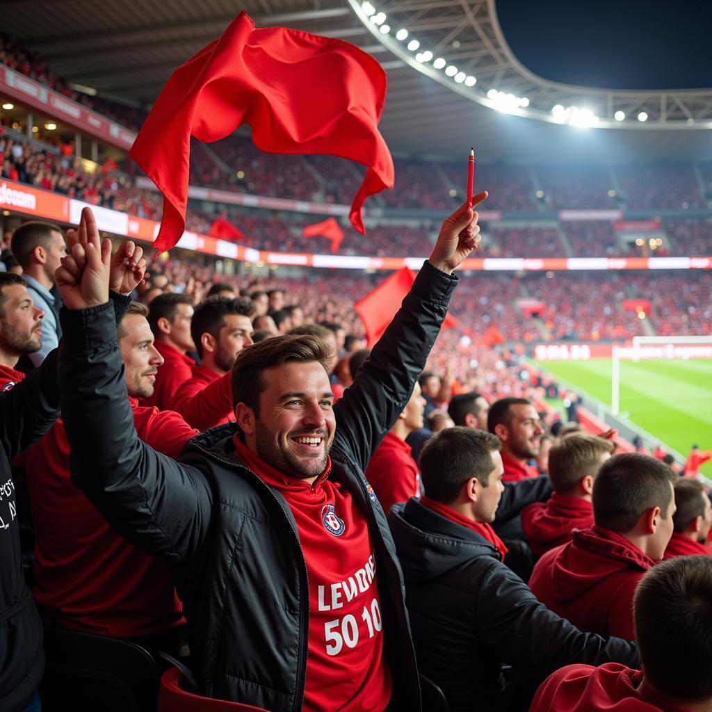 Die Fans von Bayer Leverkusen sorgen für eine grandiose Atmosphäre