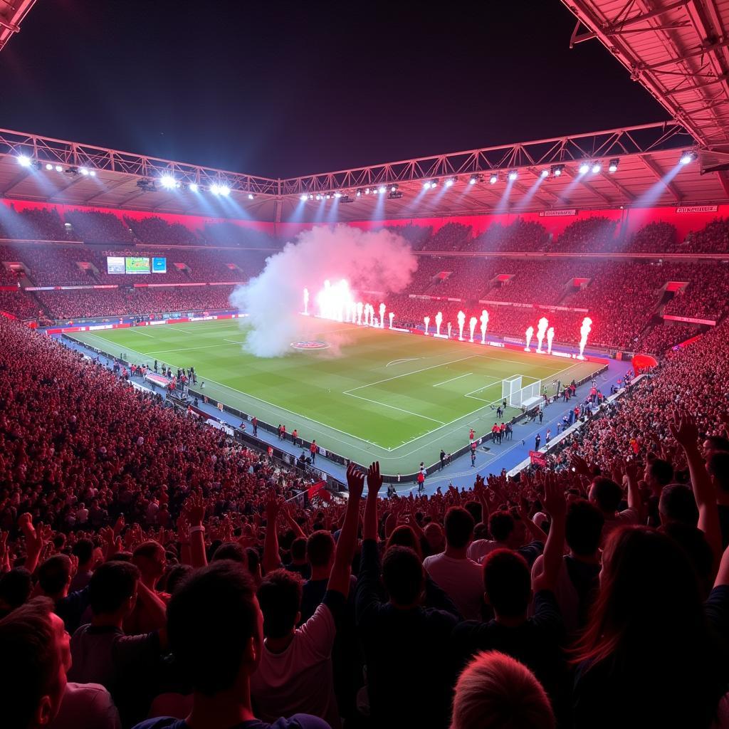 Fans im Stadion erleben das Aestheticum