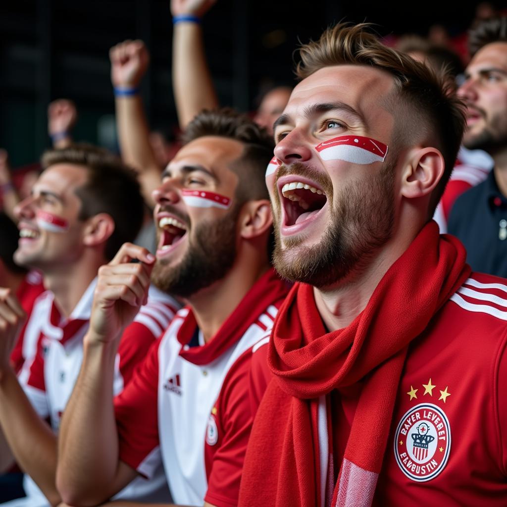 Fans in der BayArena