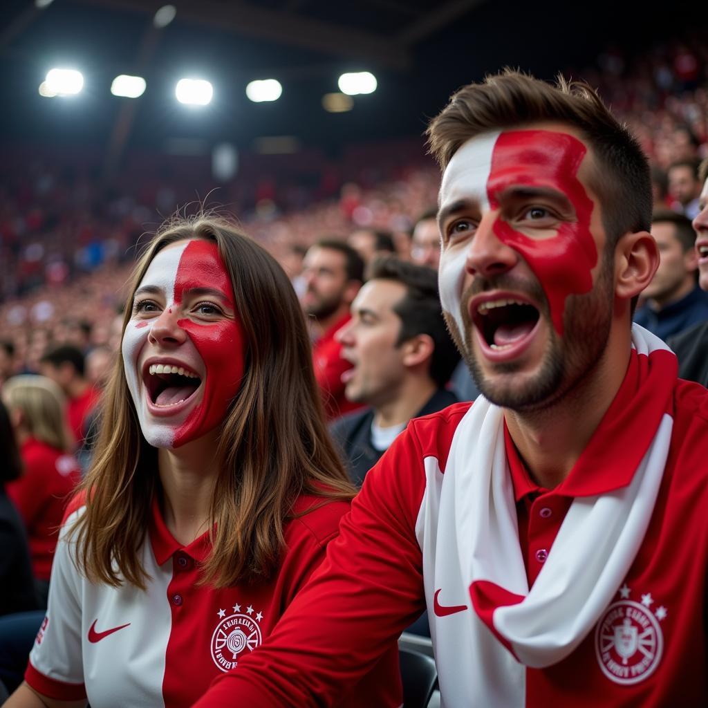 Fans in der BayArena