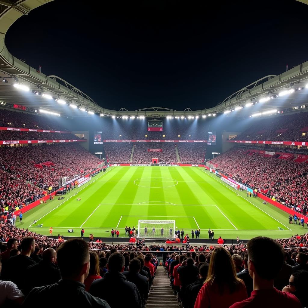 Fans in der BayArena