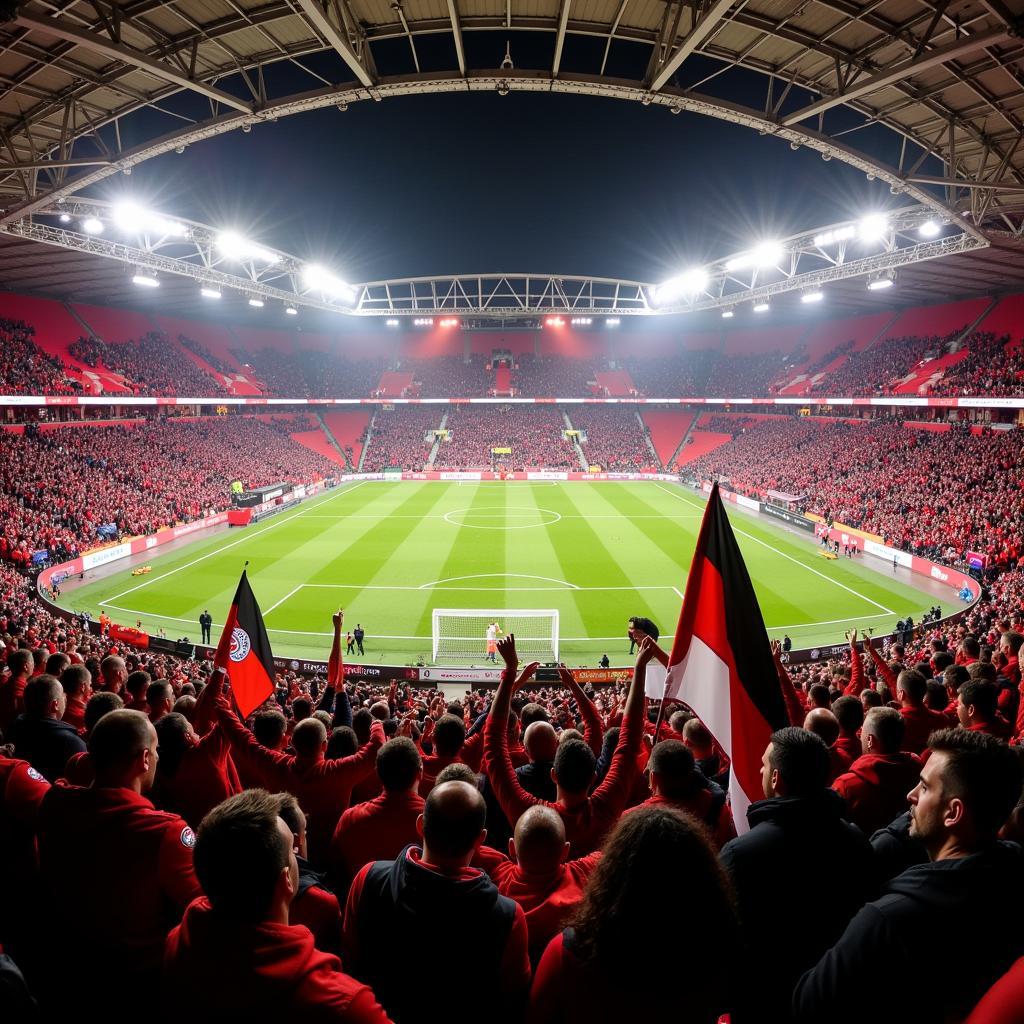 Die Fans von Bayer Leverkusen sorgen für Gänsehaut-Atmosphäre