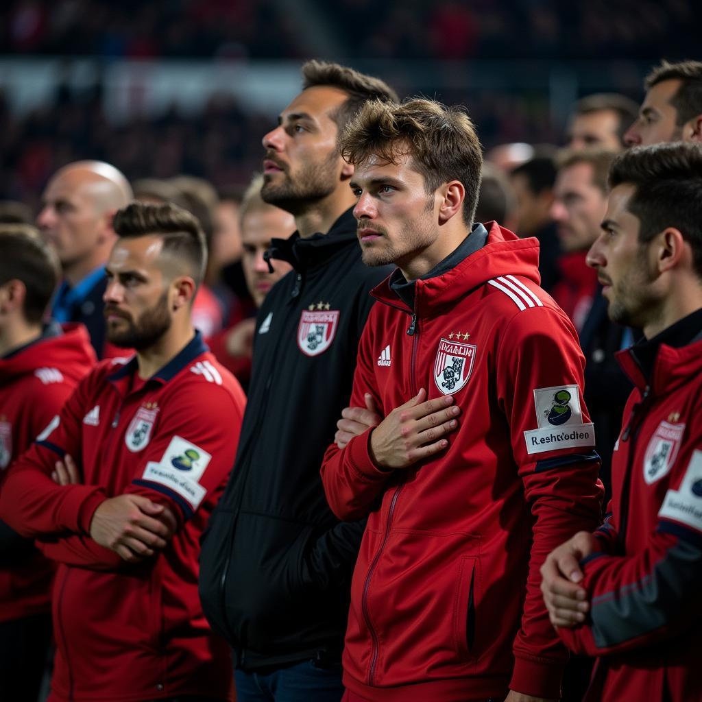 Enttäuschte Fans von Bayer Leverkusen