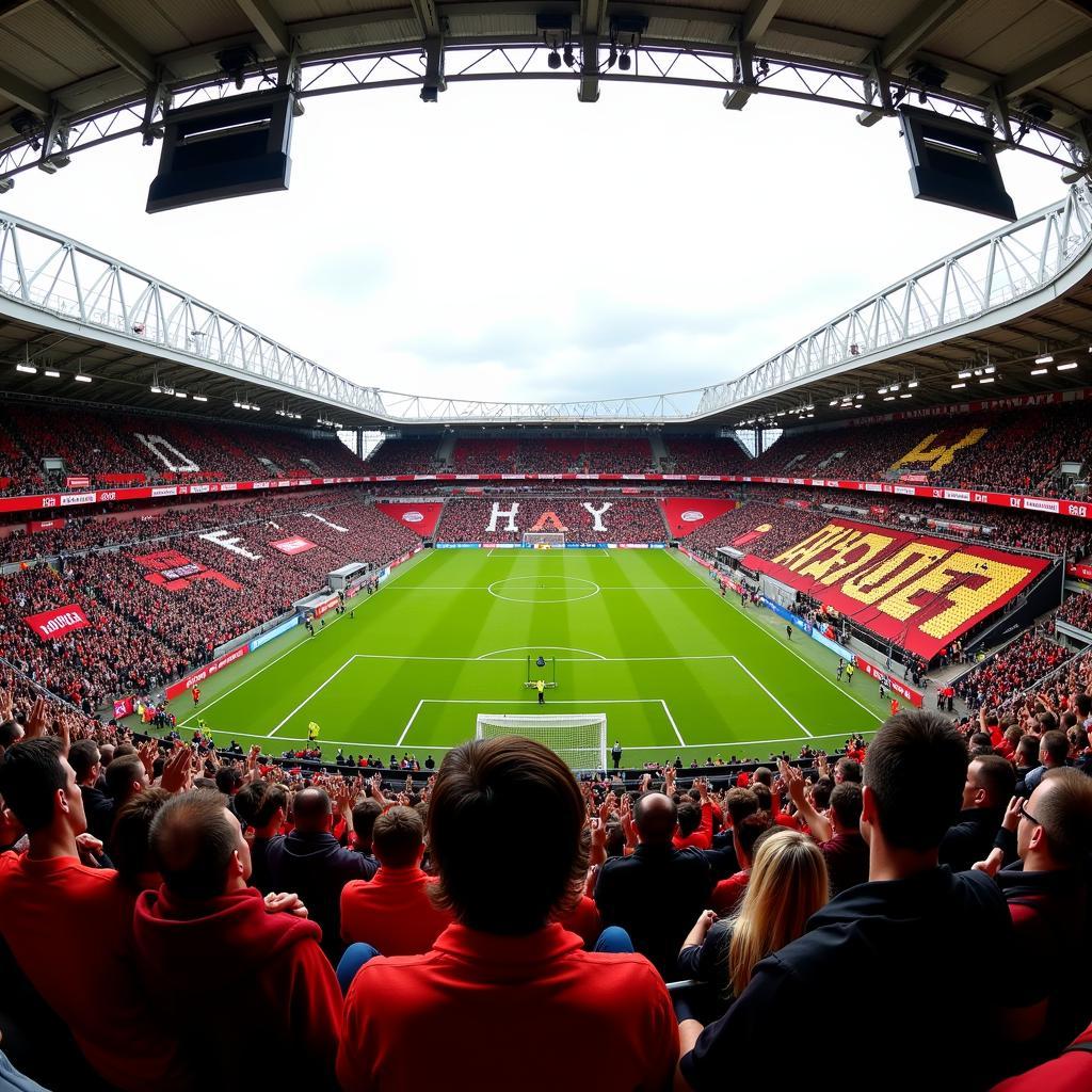 Fans von Leverkusen und Häcken