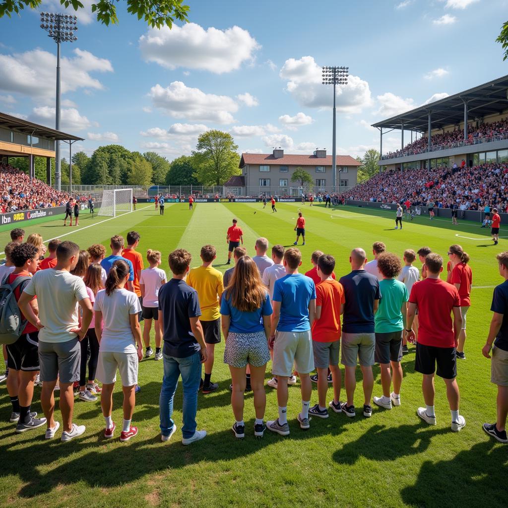 Fans beim Tag der offenen Tür am Freudenthaler Weg