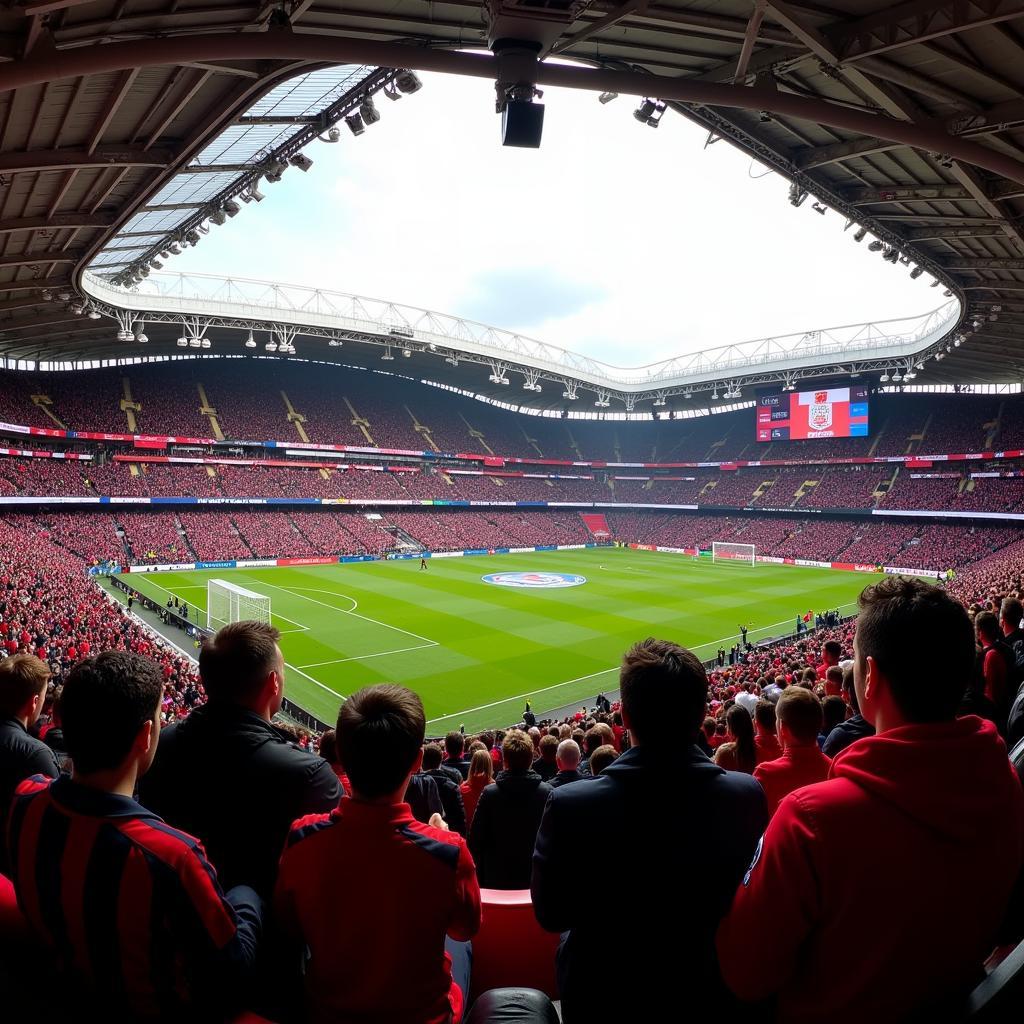 Die Fans von Bayer Leverkusen sorgen für eine elektrisierende Atmosphäre