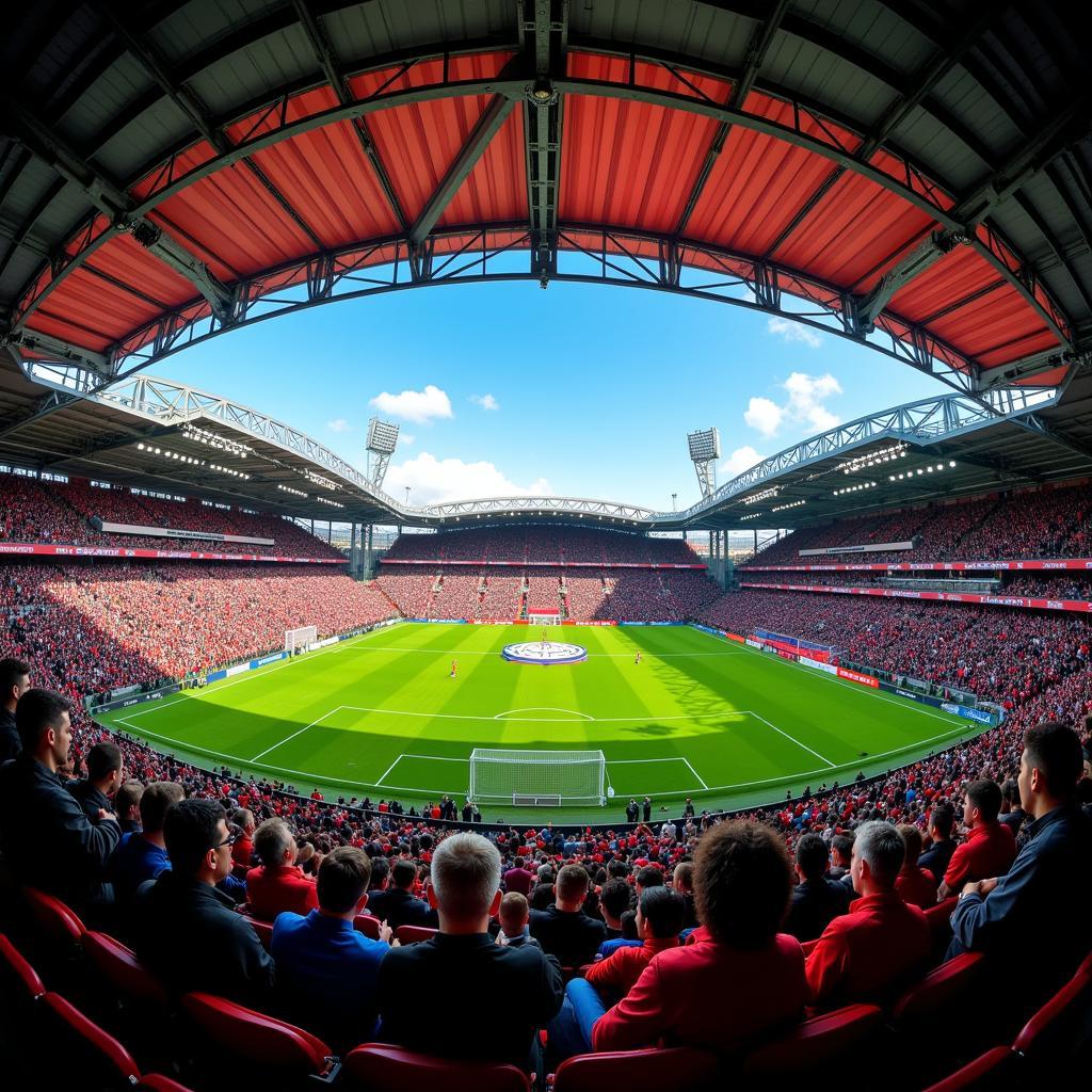 Fans von Bayer Leverkusen und Werder Bremen schaffen spektakuläre Atmosphäre