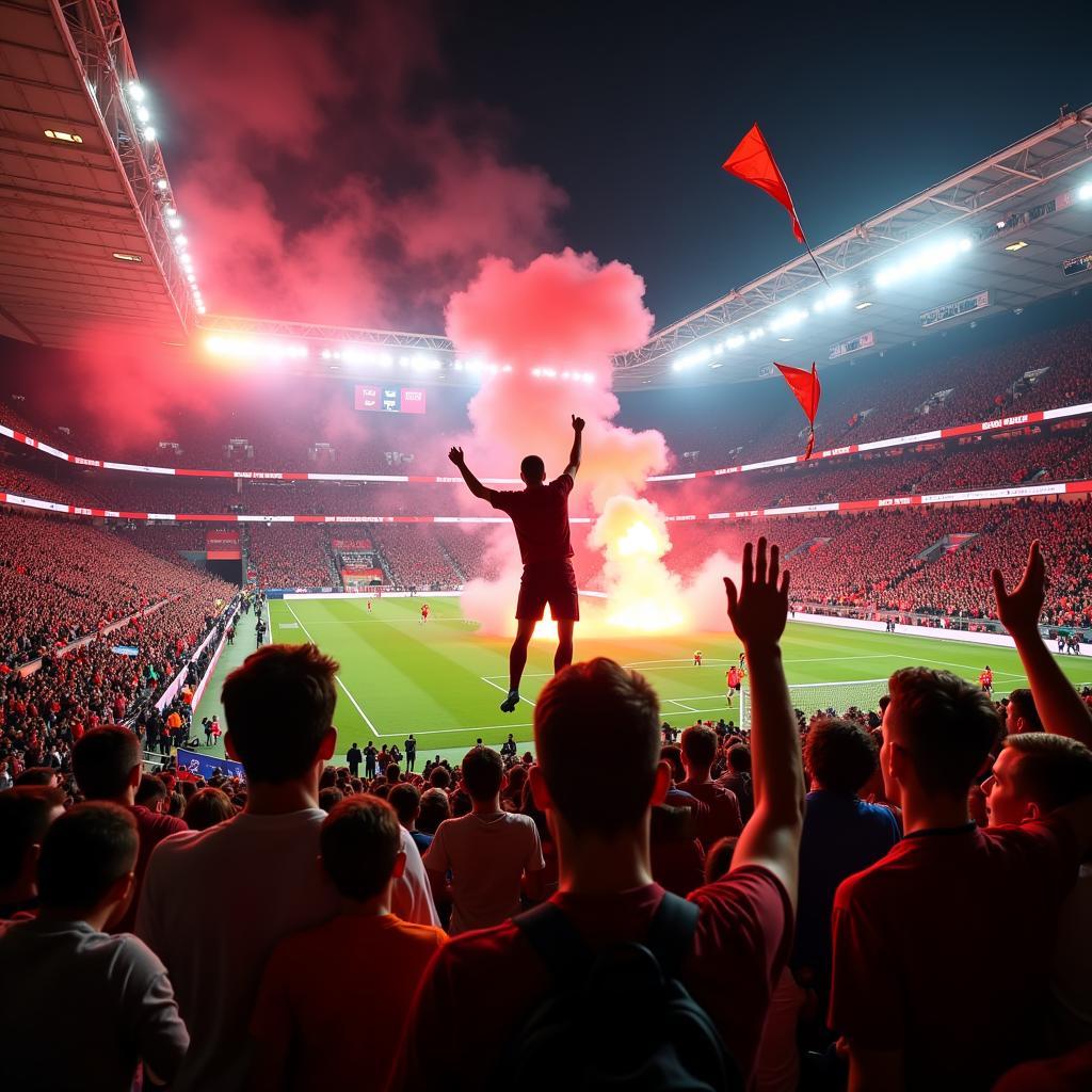 Fans von Kaiserslautern feiern Tor