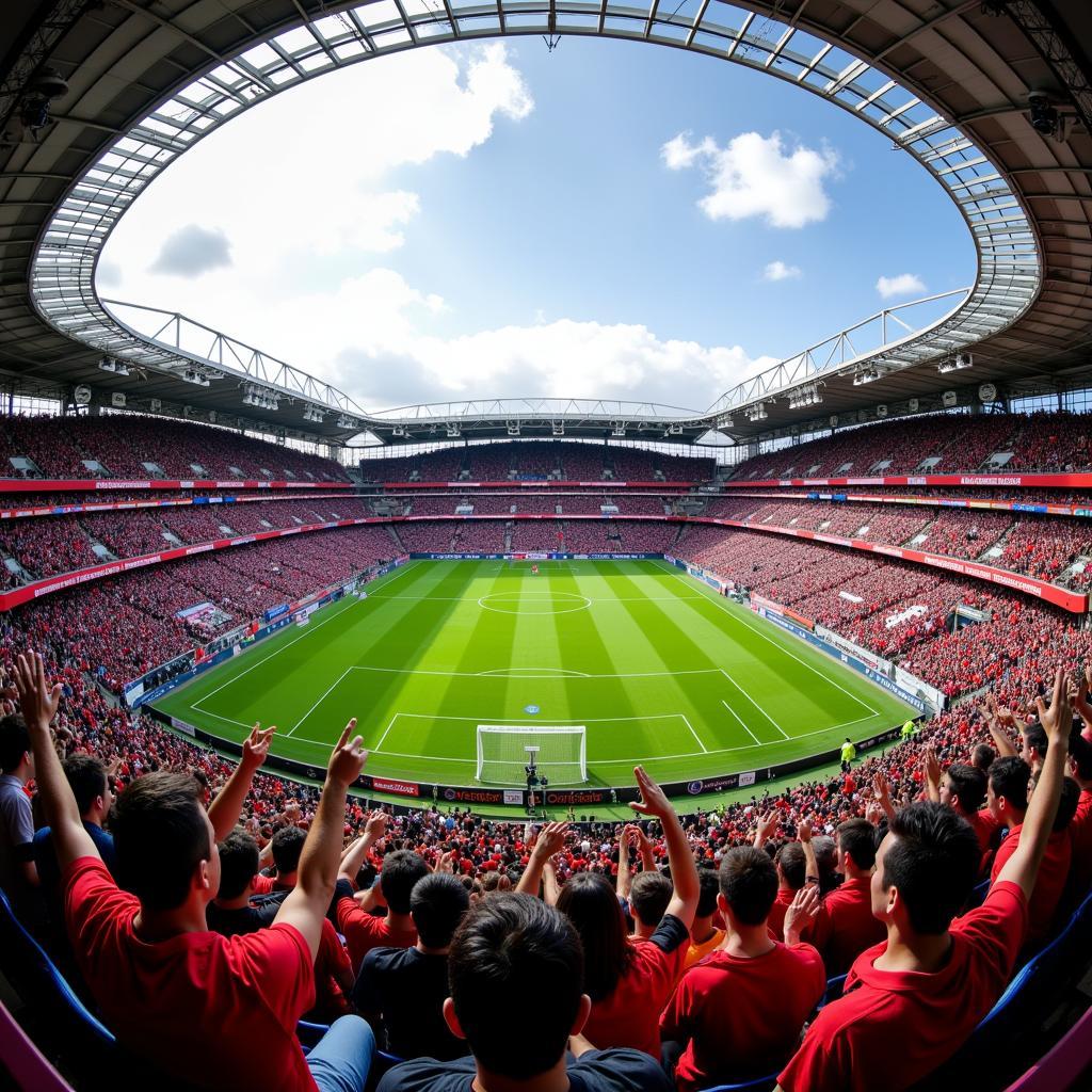 Fans von Leverkusen und Atlético Madrid