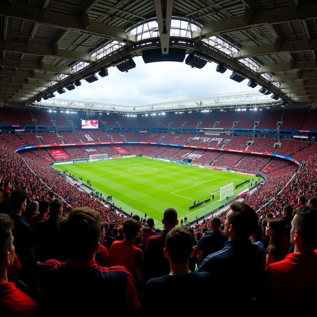 Fans von Leverkusen und Heidenheim sorgen für eine fantastische Stimmung im Stadion