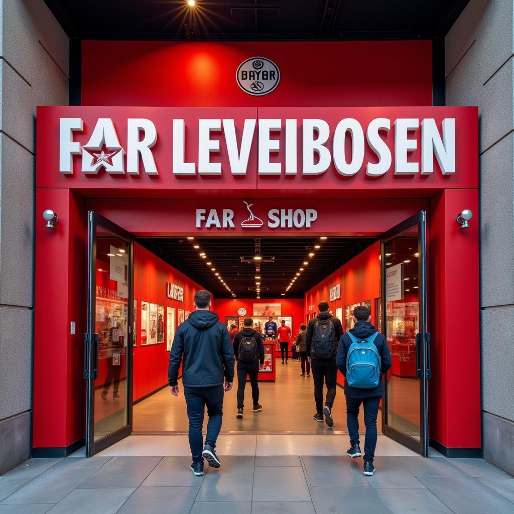 Der Fanshop an der BayArena Leverkusen