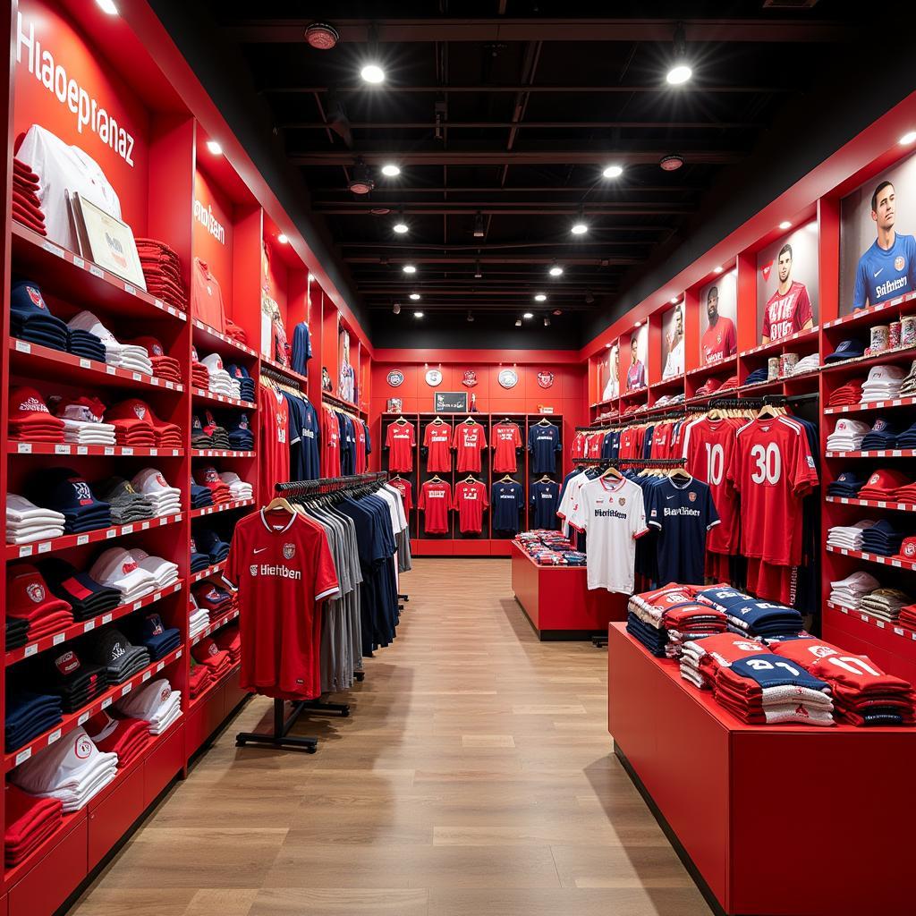 Fanshop BayArena mit Auswahl