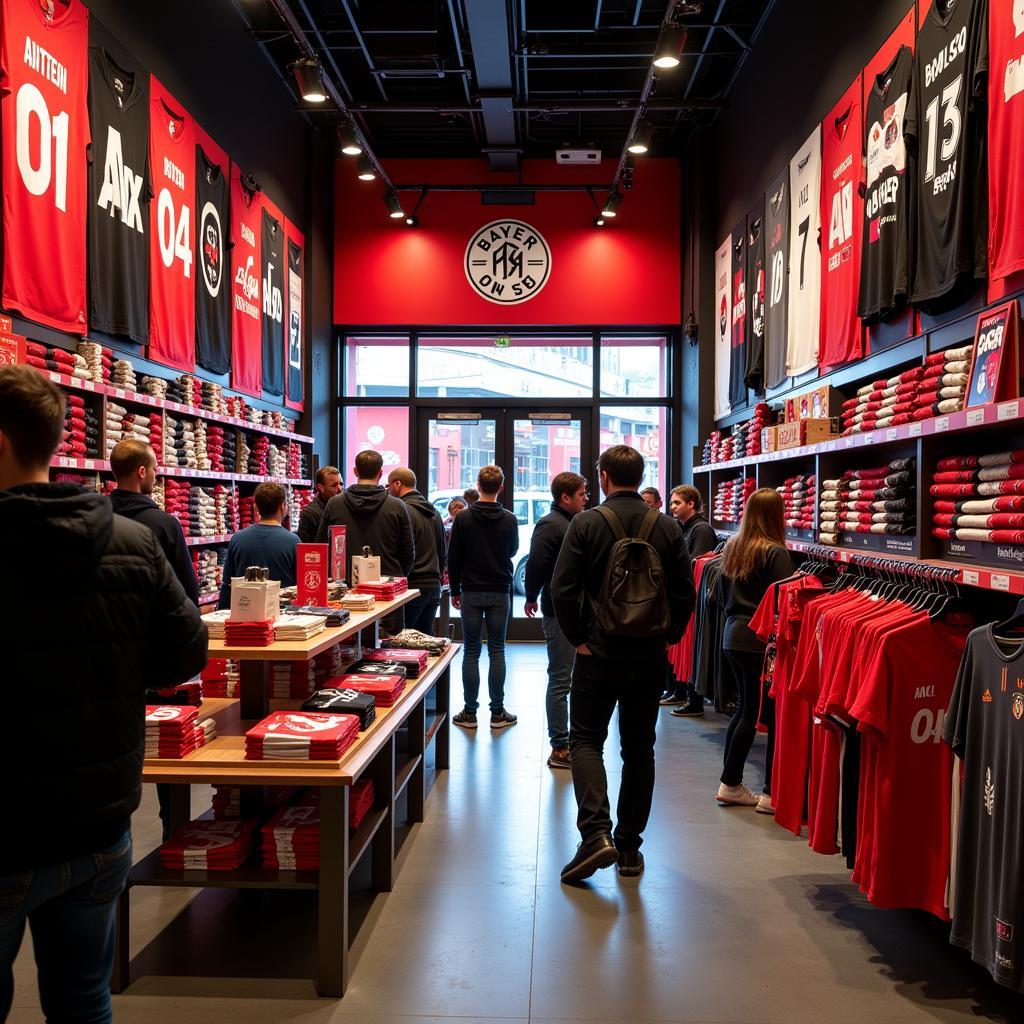 Der Fanshop von Bayer 04 Leverkusen