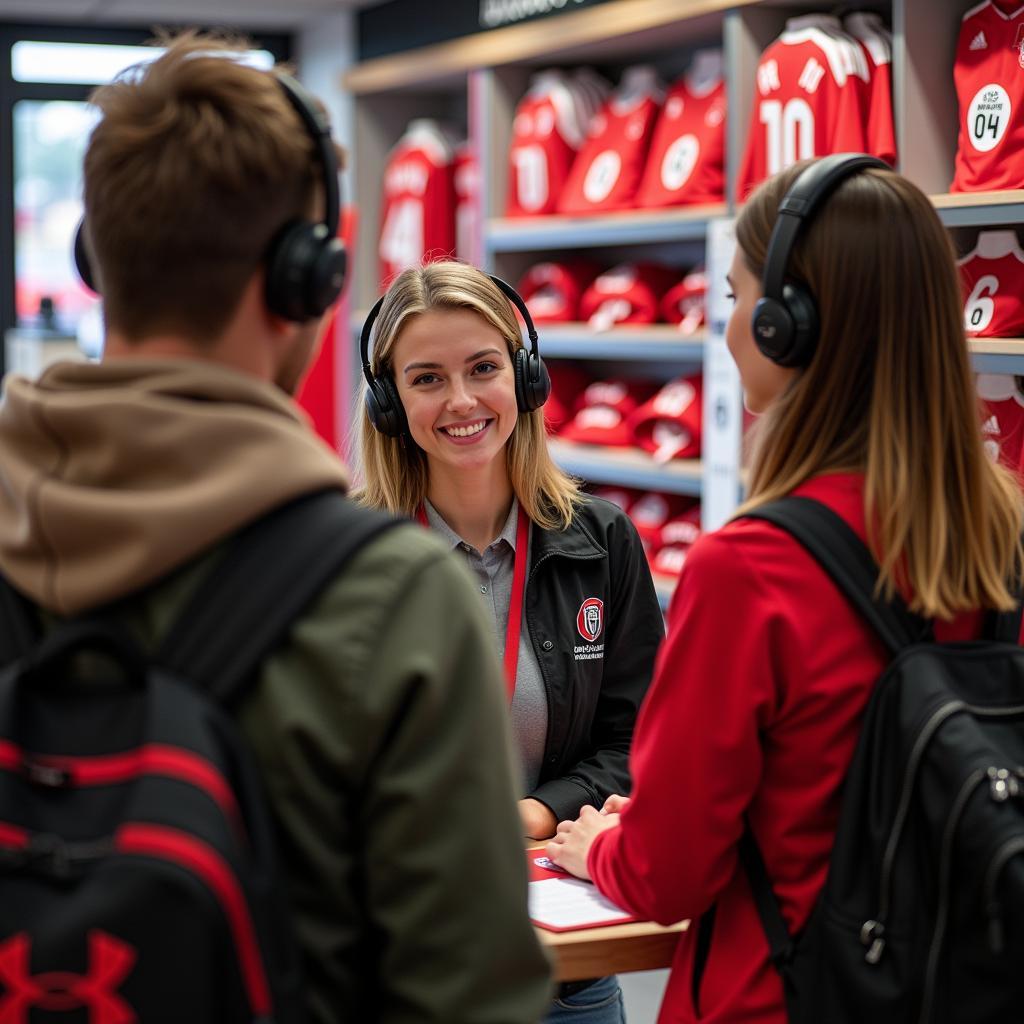 Telefonischer Kundenservice im Bayer 04 Leverkusen Fanshop