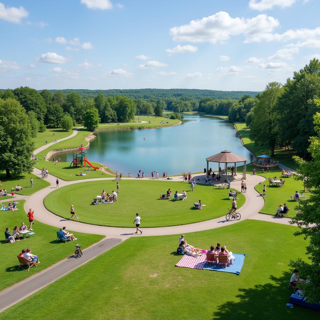 Freizeitaktivitäten am Silbersee Leverkusen