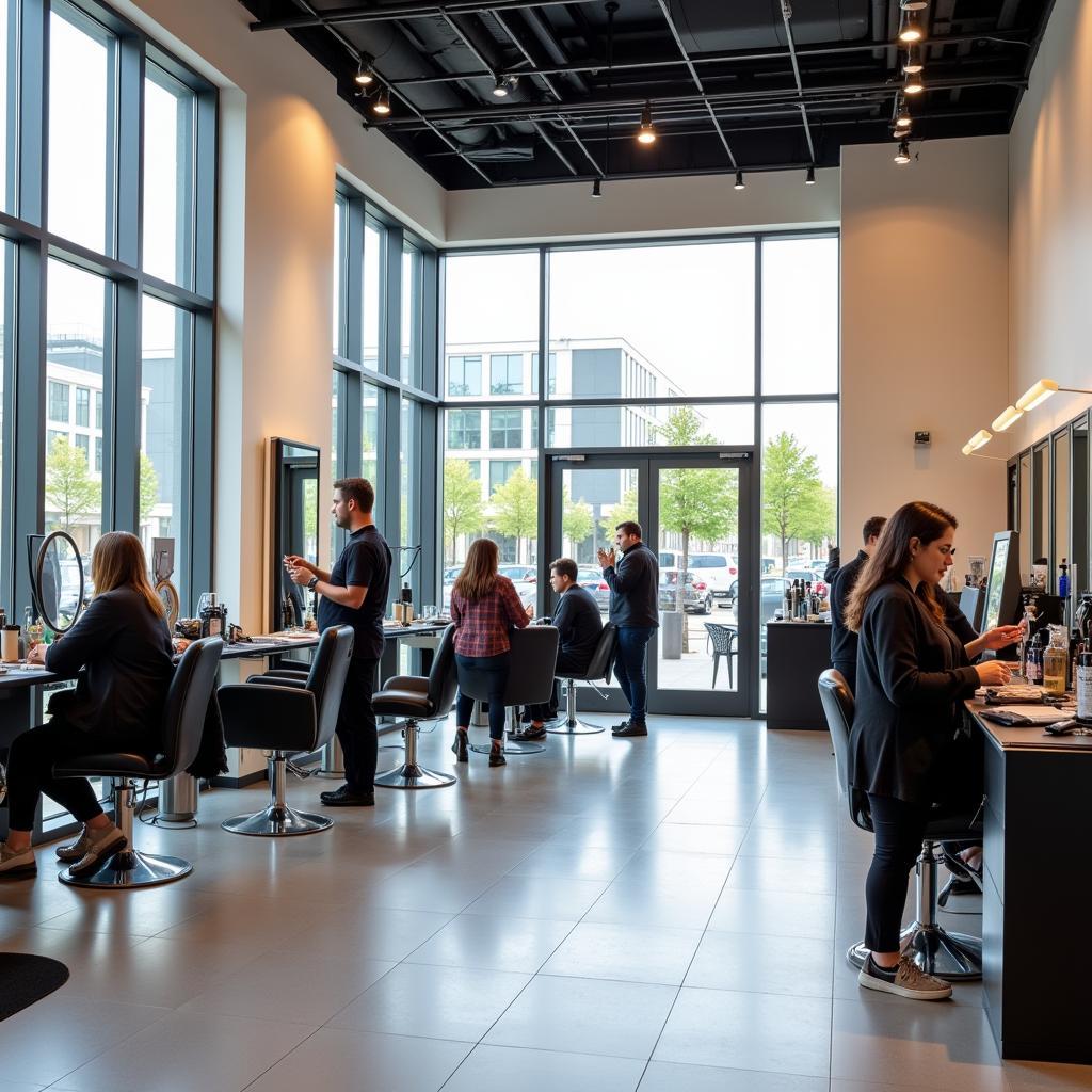 Moderner Friseursalon in der Rathaus Galerie Leverkusen