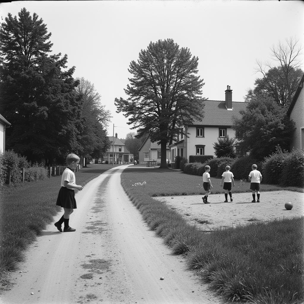 Der Obstweg in Leverkusen in den frühen Jahren