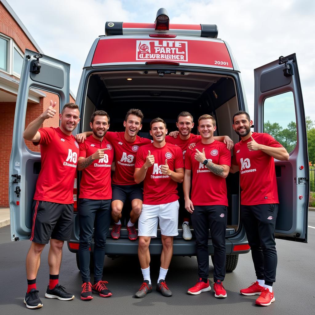 Fußballfans mieten Auto Leverkusen