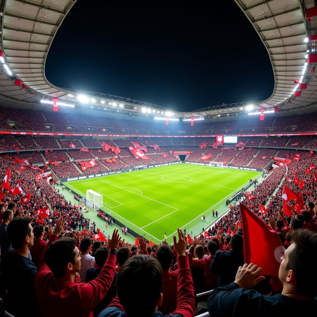 Festliche Stimmung in der BayArena Leverkusen