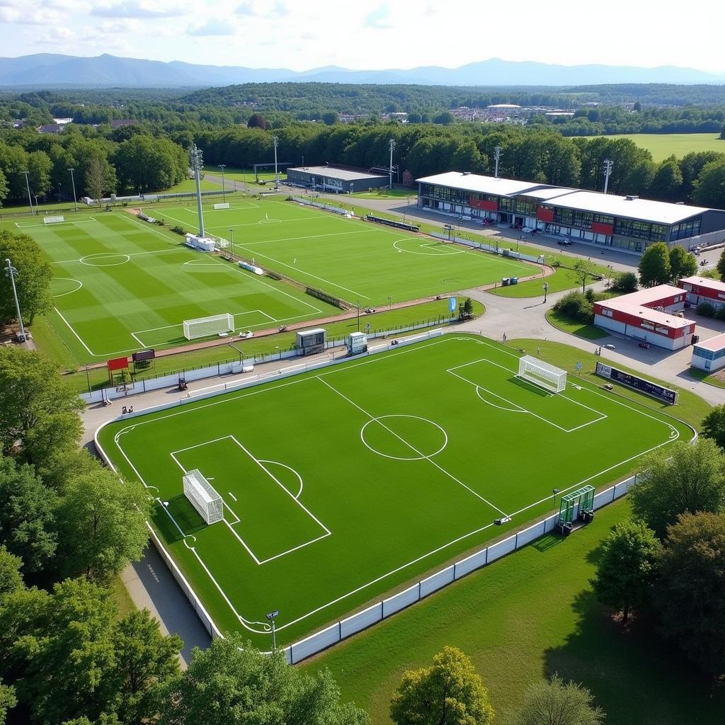 Moderne Trainingsanlagen der Fußballschule