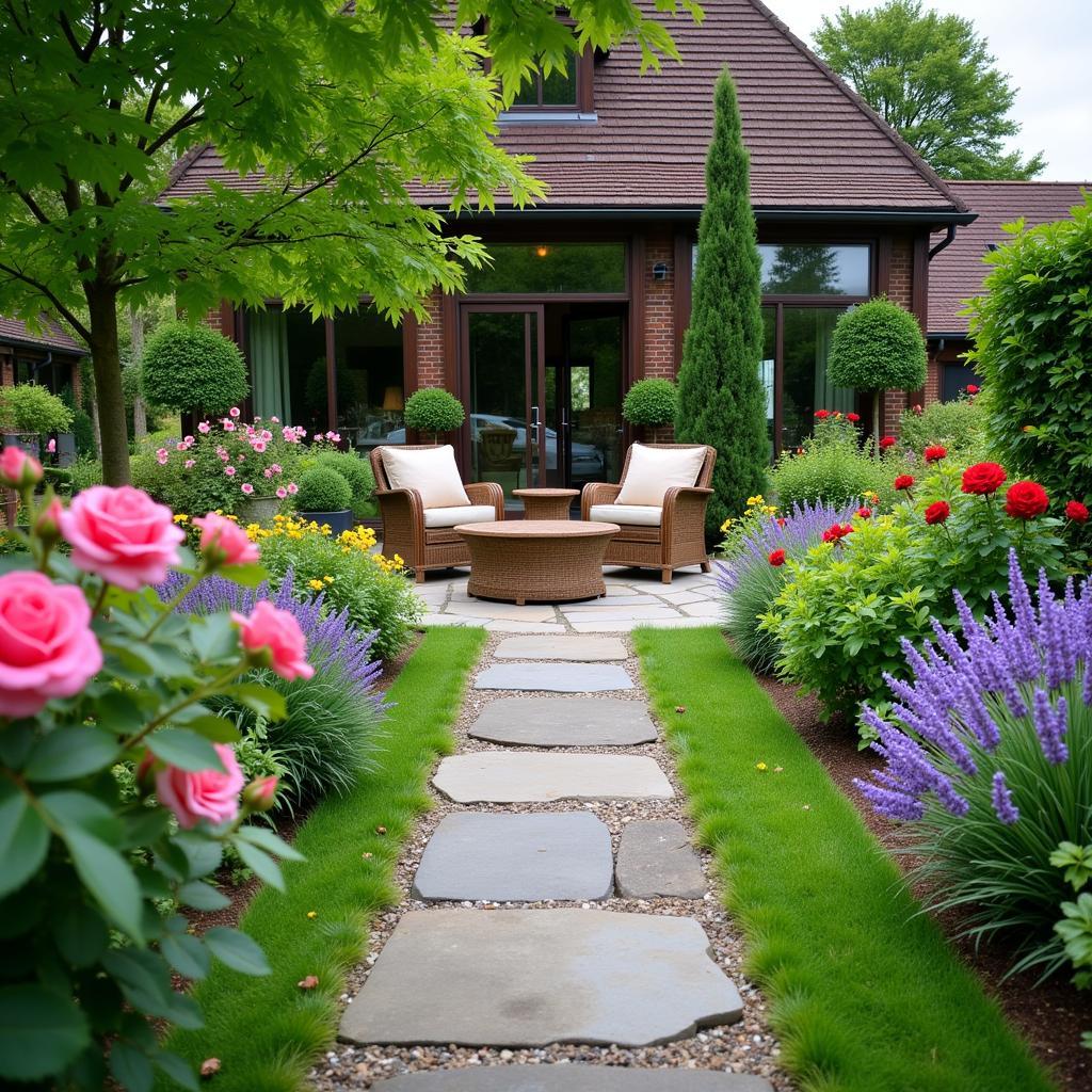 Garten eines Hauses in Leverkusen