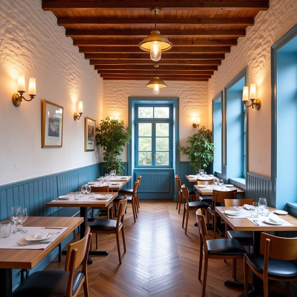 Gemütliches Ambiente in einem griechischen Restaurant in Leverkusen