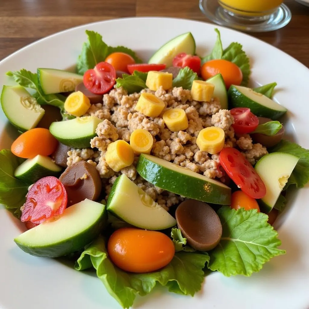 Frischer Gemuesesalat im Haus des Döners Leverkusen