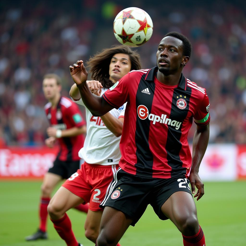 Herdi Bukusu im Einsatz für Bayer 04 Leverkusen