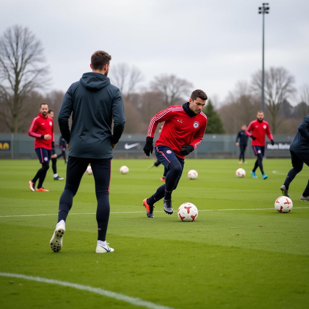 Hertha BSC Spieler im Training