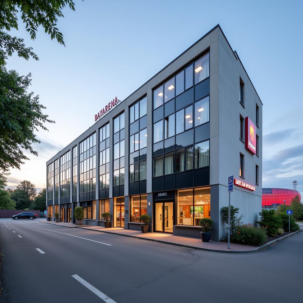 Außenansicht des Hotel Arkaden Leverkusen