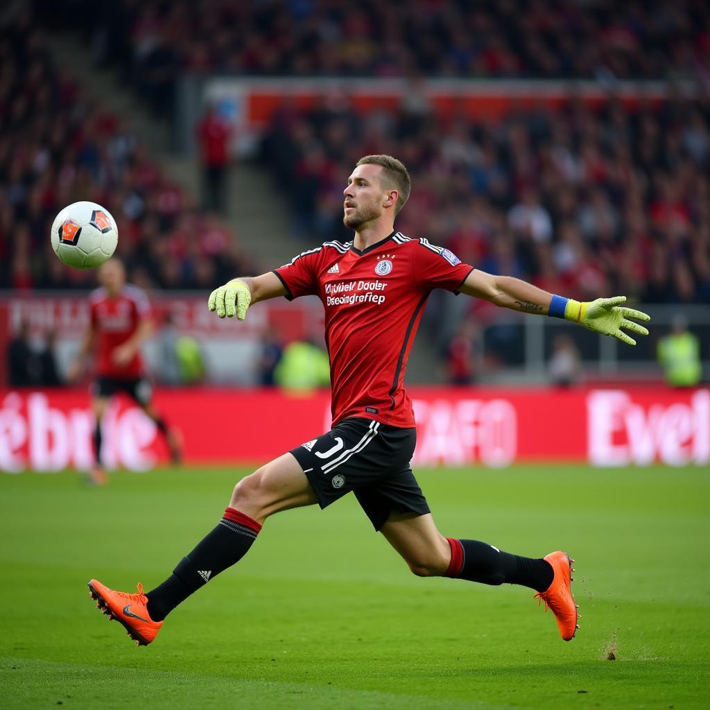 Lukas Hradecky bei einer Parade