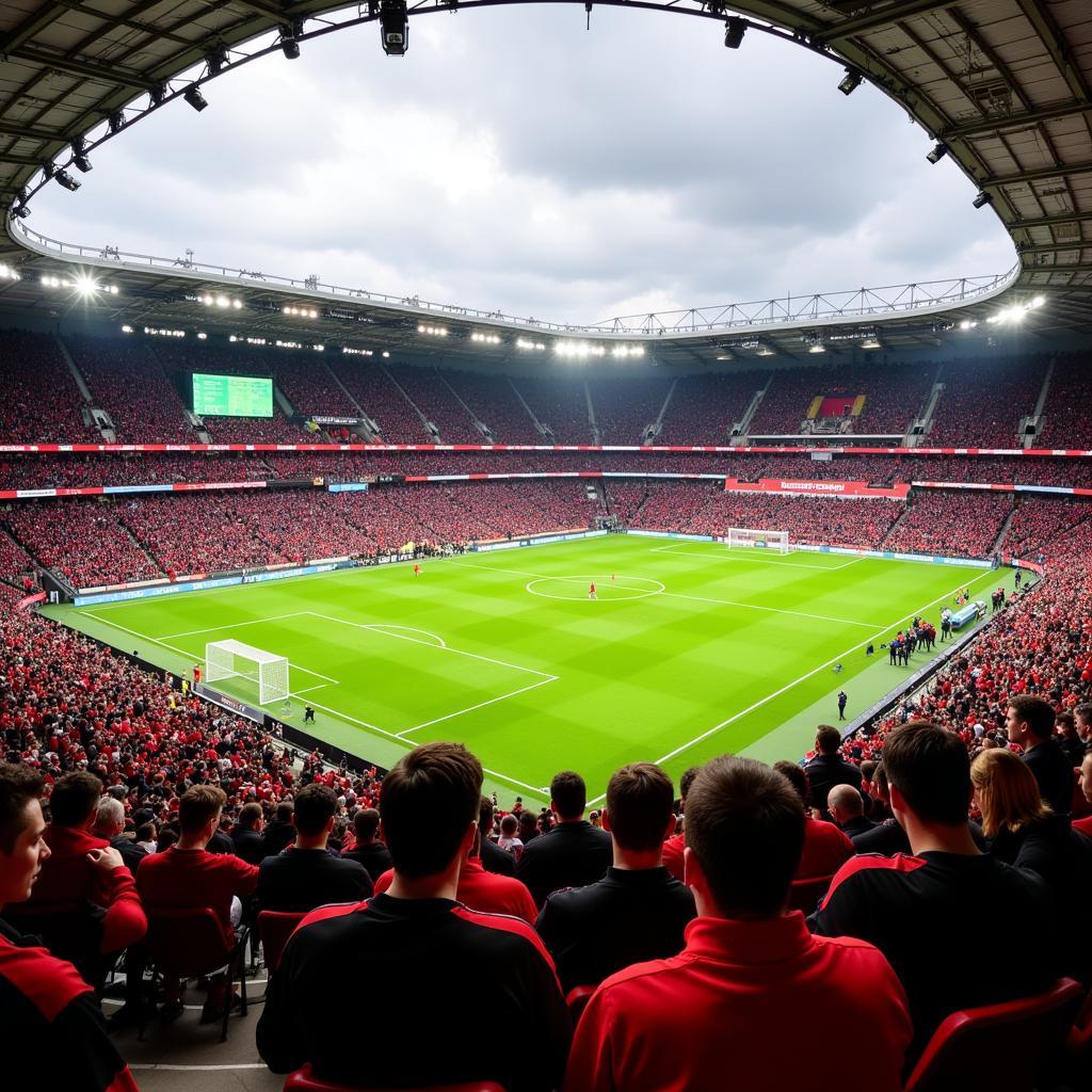 Hygge-Atmosphäre in der BayArena