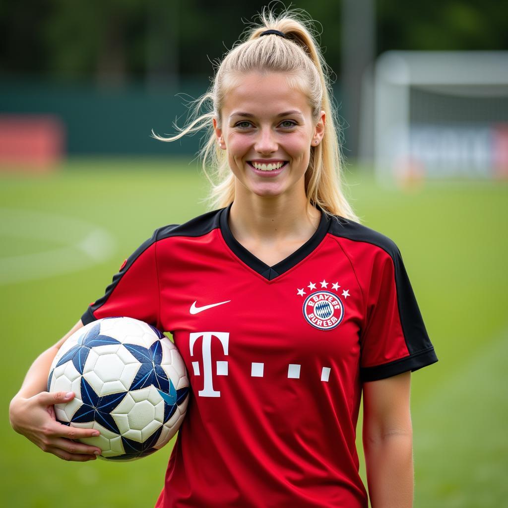 Jana Lünnemann im Leverkusen Trikot