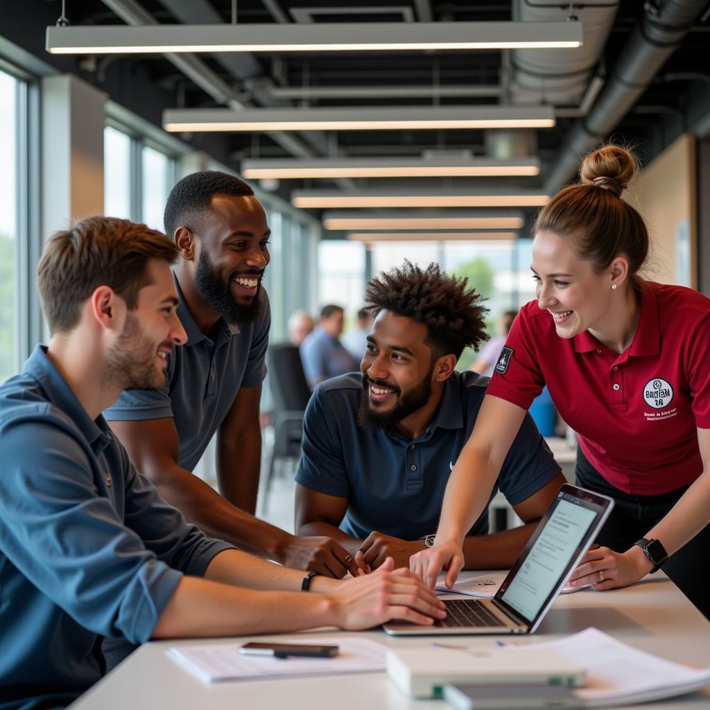 Teamwork bei Bayer 04 Leverkusen