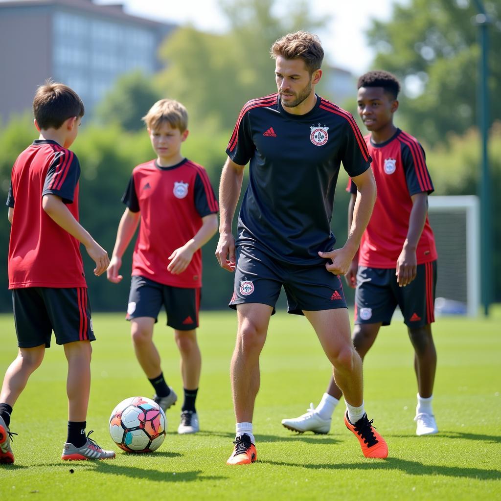 Der Nachwuchs von Bayer Leverkusen trainiert hart für den Traum vom Profifußball