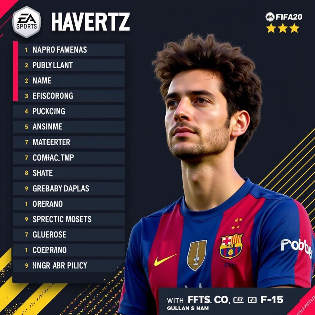 Spielerportrait von Kai Havertz in FIFA 20