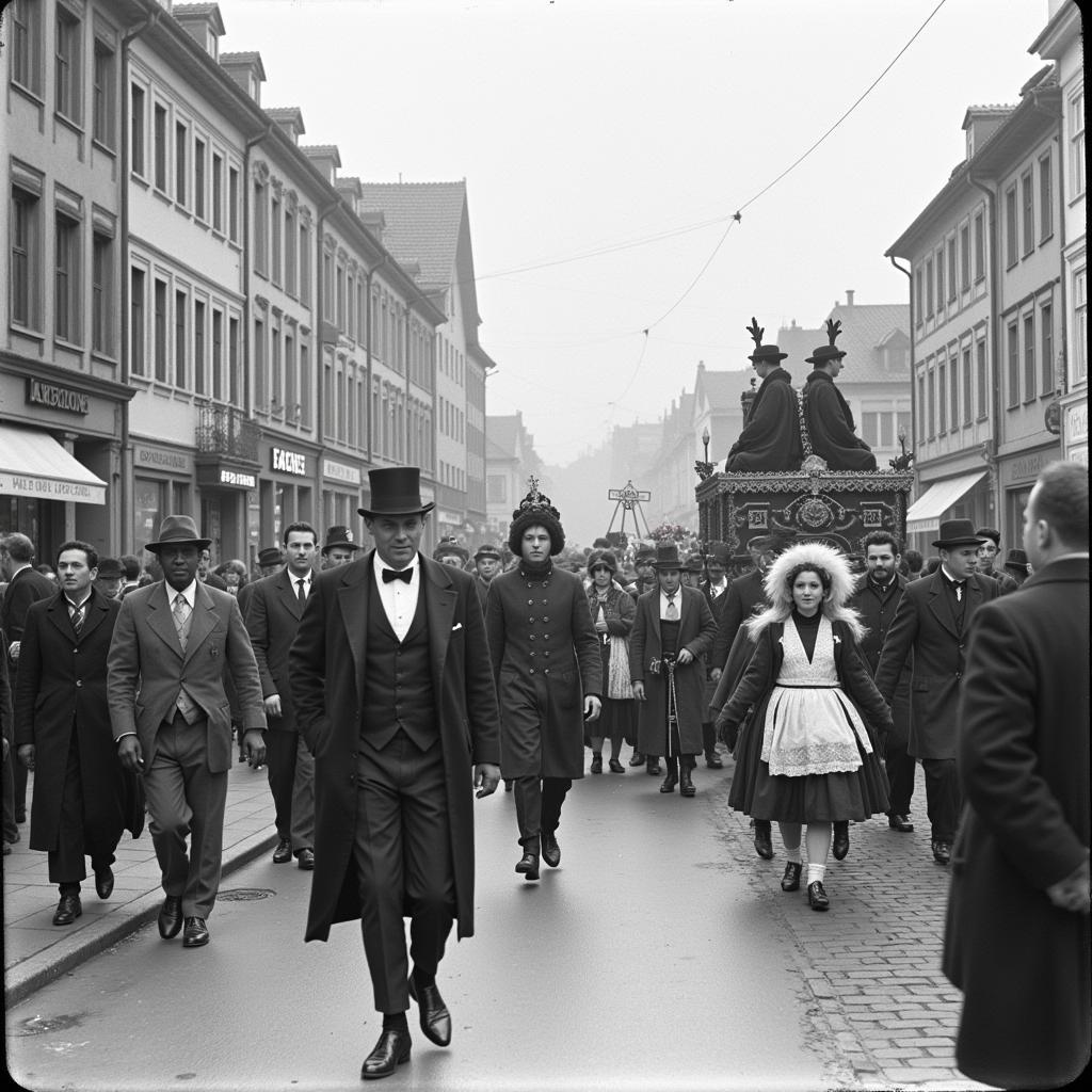 Historischer Karnevalszug in Leverkusen