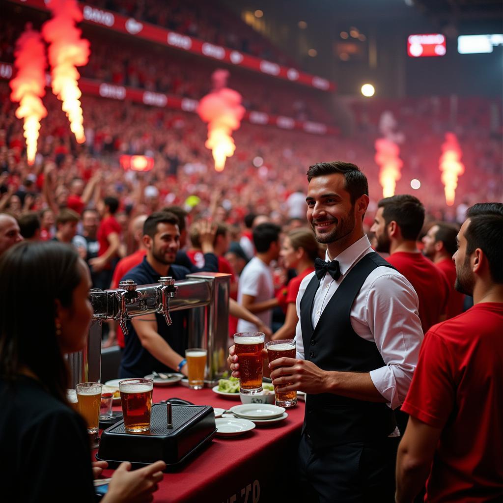 Kellner in der BayArena Leverkusen