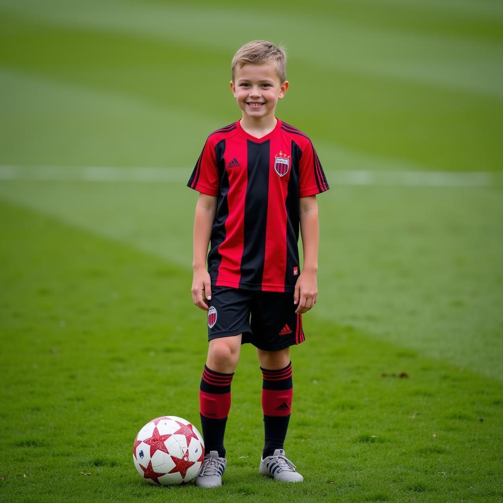 Kingsley Sarpei im Bayer 04 Trikot