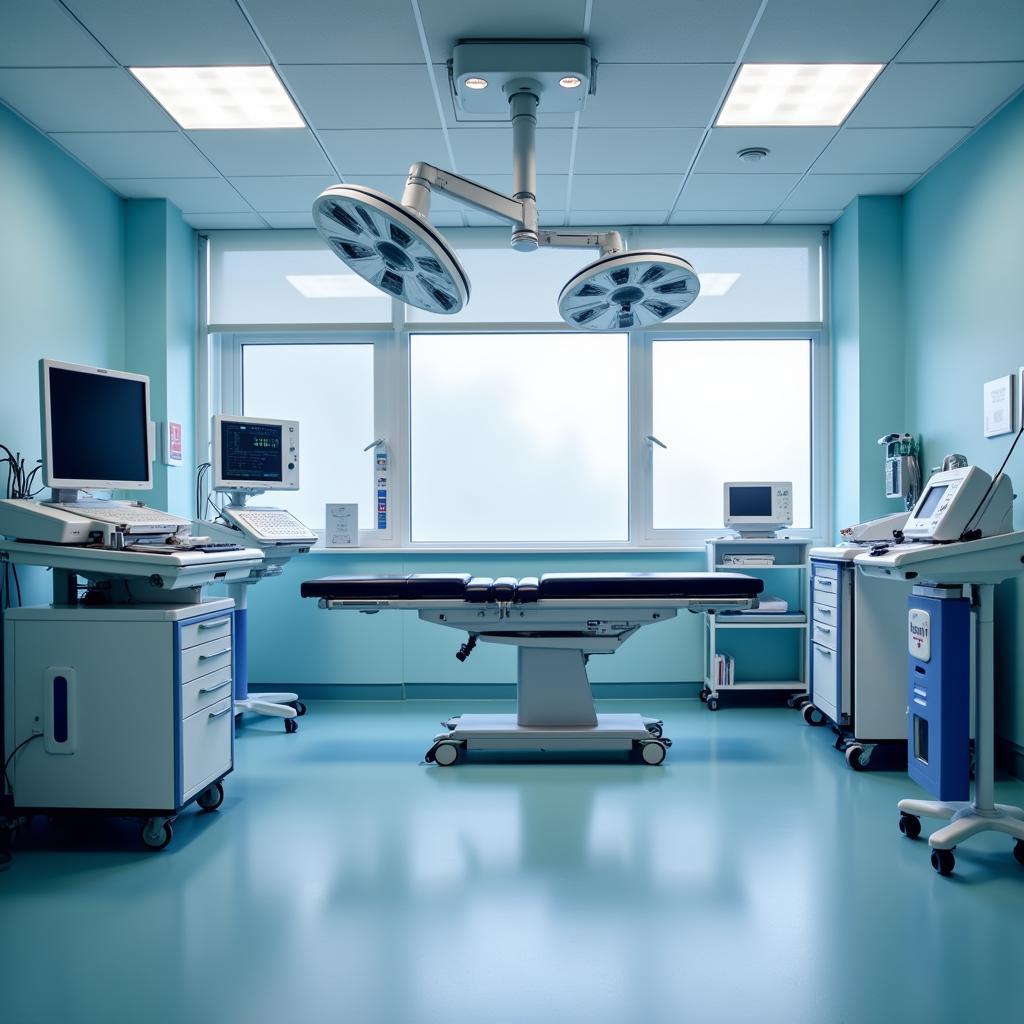 Moderne Ausstattung im Behandlungszimmer des Klinikum Leverkusen