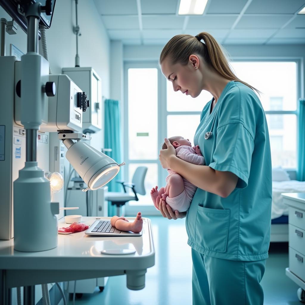 Vorteile einer Geburt im Klinikum Leverkusen: Moderne Ausstattung und erfahrene Ärzte.