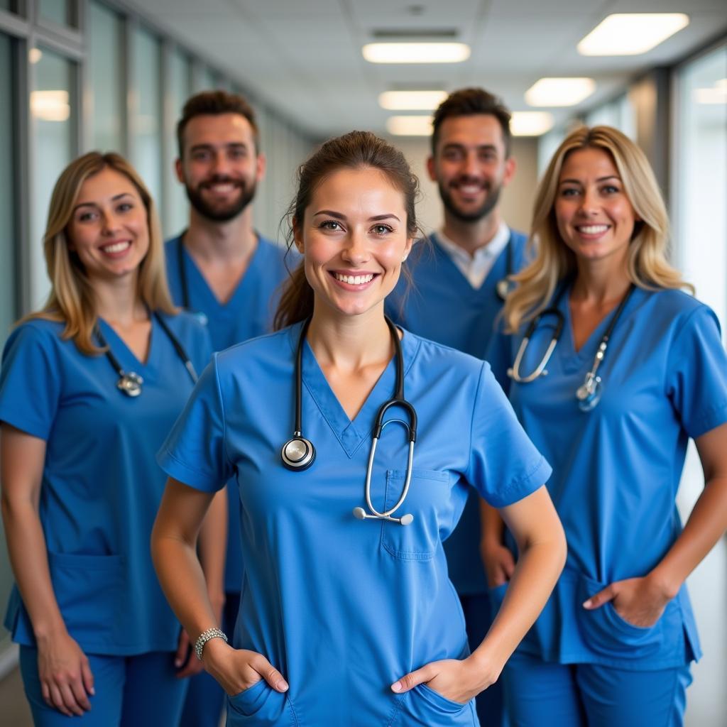 Medizinisches Team im Krankenhaus Leverkusen Schlebusch