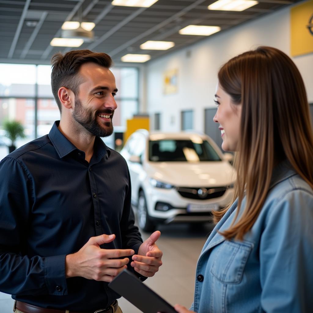 Kundenberatung im Autohaus Dresen Leverkusen