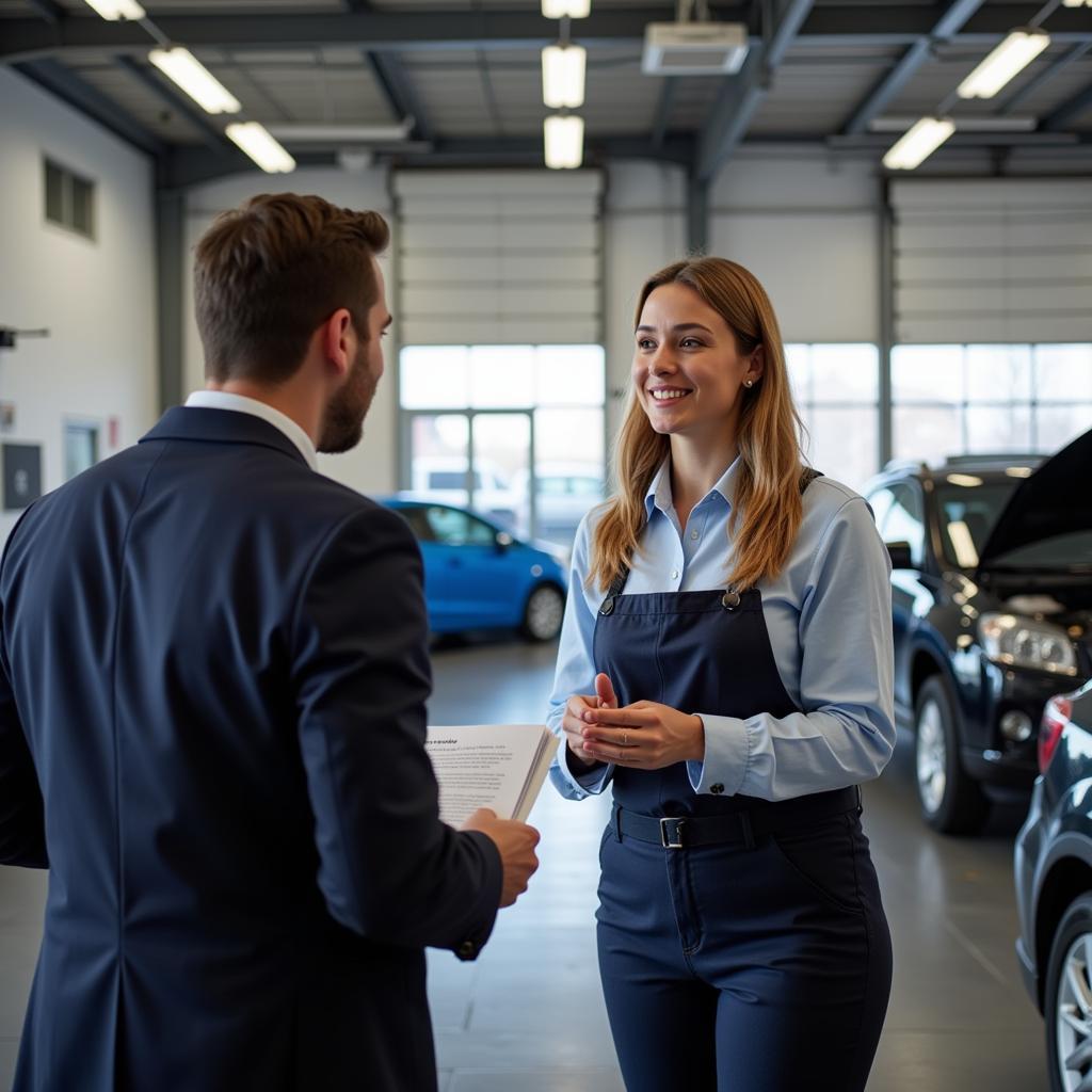 Kundenberatung im Autoservice Leverkusen