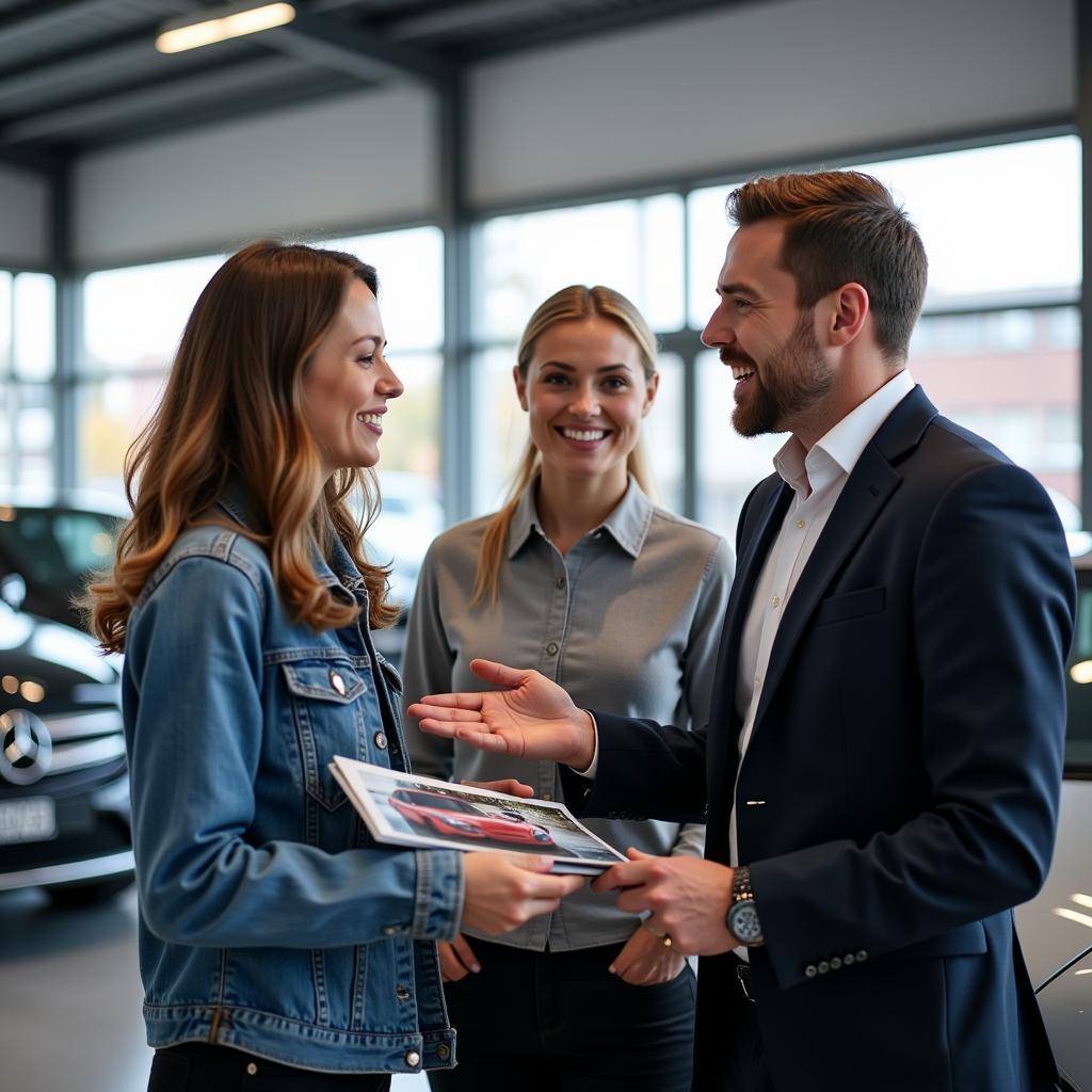 Kundenberatung im Autohaus Leverkusen